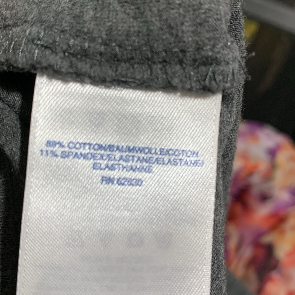 Lands' End Capris Stretch Pants Gray 2X Starfish Crop Straight Cotton Spandex - Picture 15 of 16